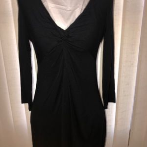 LK Bennett twist front fitted tunic black size S